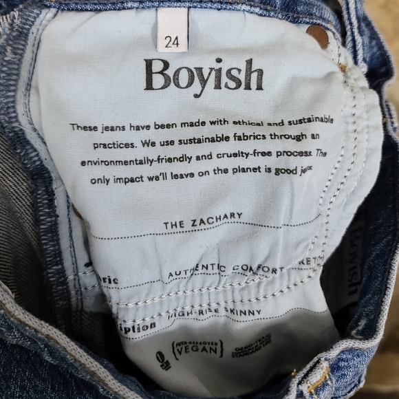 Boyish 24 The Zachary High Rise Skinny Starfight Jeans - Picture 10 of 13